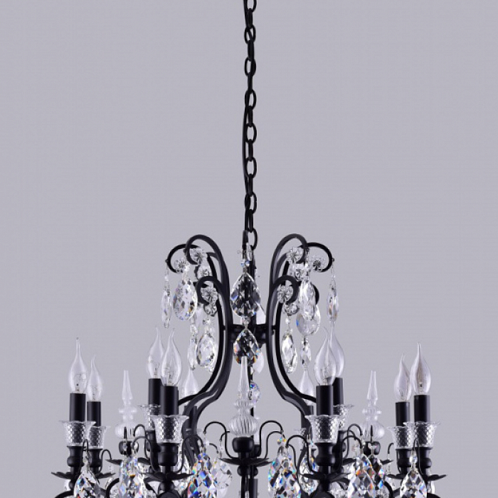 Люстра подвесная Crystal Lux MAGNIFICO SP13 BLACK/TRANSPARENT