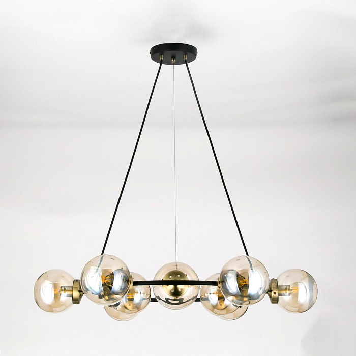 CL105195 Планета Черн+Дымч. Св-к Люстра Люстра подвесная  CL105195