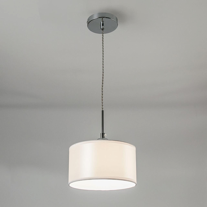 CL466110 Эвита Хром+Белый Св-к Подвес Светильник одинарный  CL466110