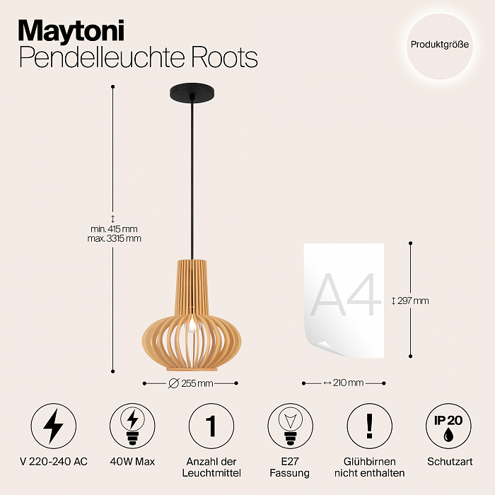 Светильник Maytoni MOD193PL-01W