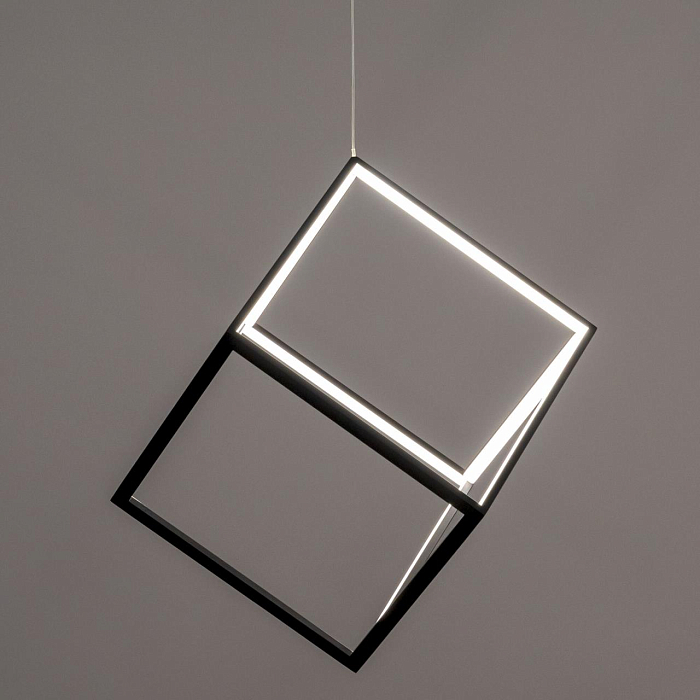 CL719301 Куб Черный Св-к Подвес, LED 40W*4000K Светильник светодиодный  CL719301