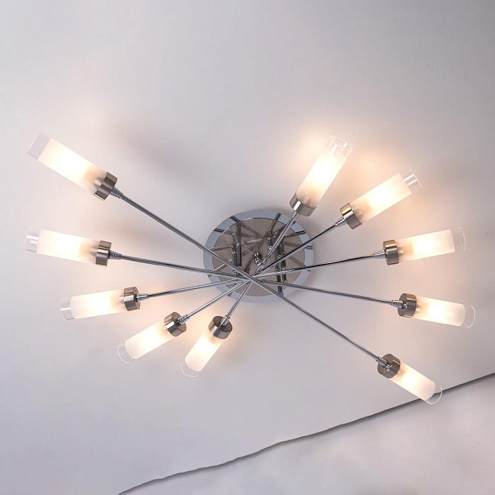 CL109101 Хеликс Хром Мат+Хром Св-к Люстра Люстра потолочная  CL109101