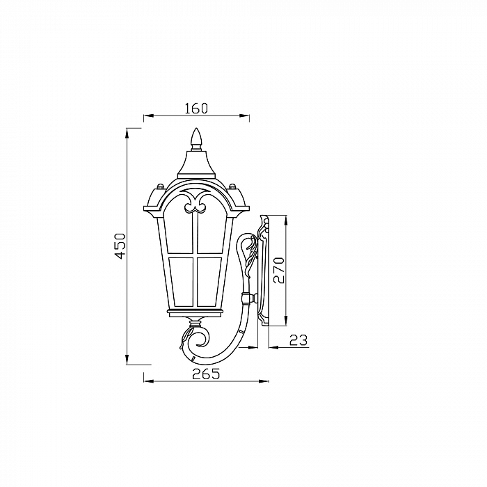 Бра настенный Outdoor O413WL-01BZ1