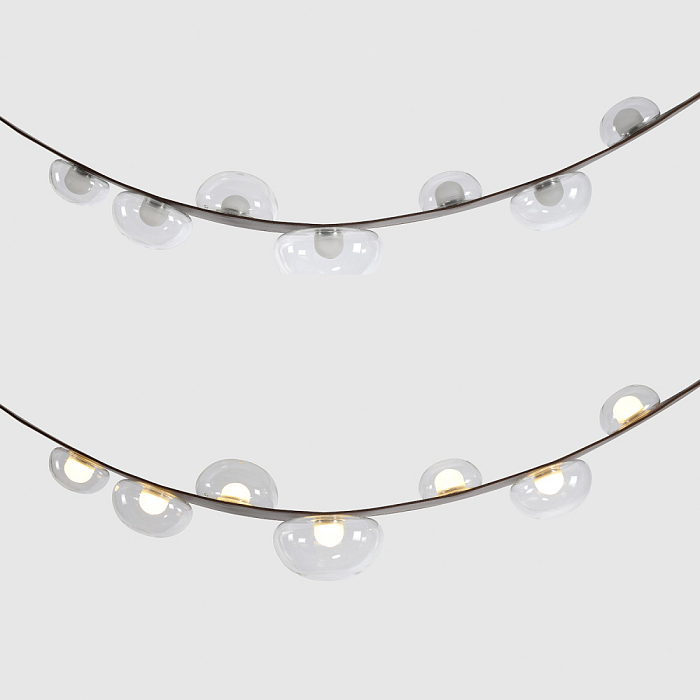 Светильник Crystal Lux BOSQUE SP7 L3000 BROWN/TRANSPARENT