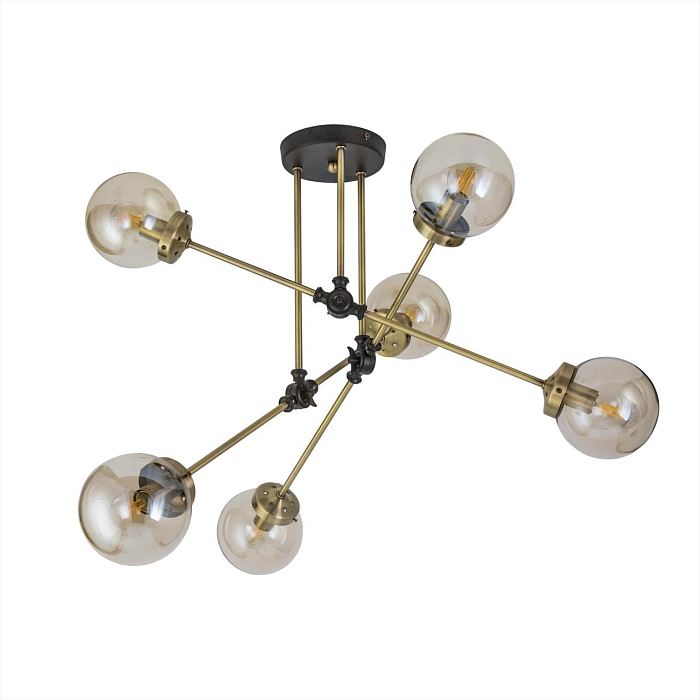 CL105165 Планета Черн+Дымч. Св-к Люстра Люстра на штанге  CL105165