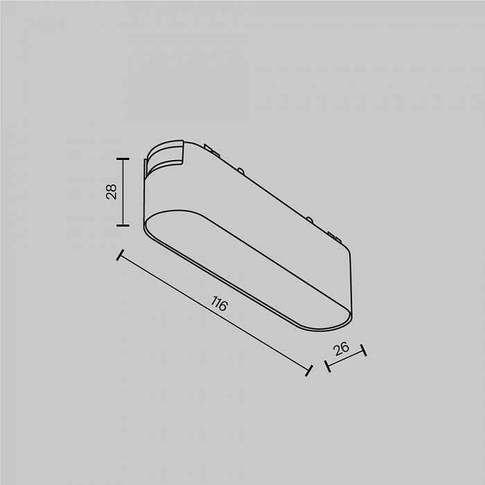 Трековая система Technical TR080-1-6W3K-W