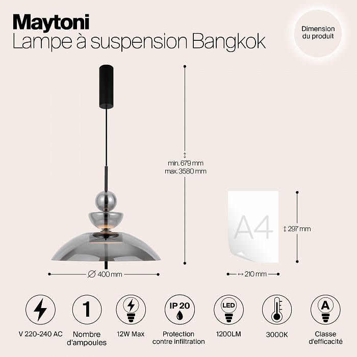 Светильник Maytoni MOD185PL-L6B3K6