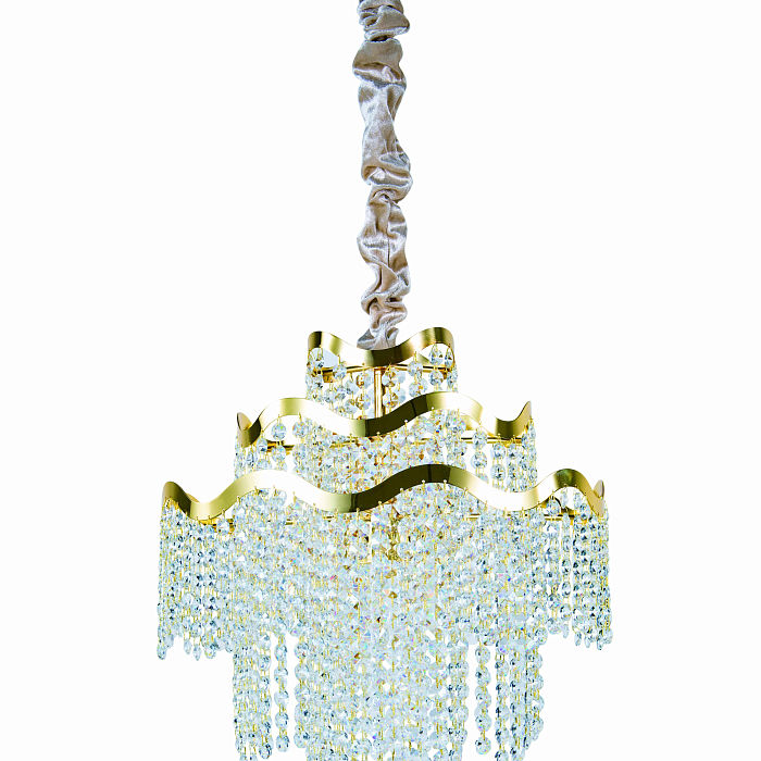 Люстра NewRgy 5656E/6A GOLD+CLEAR