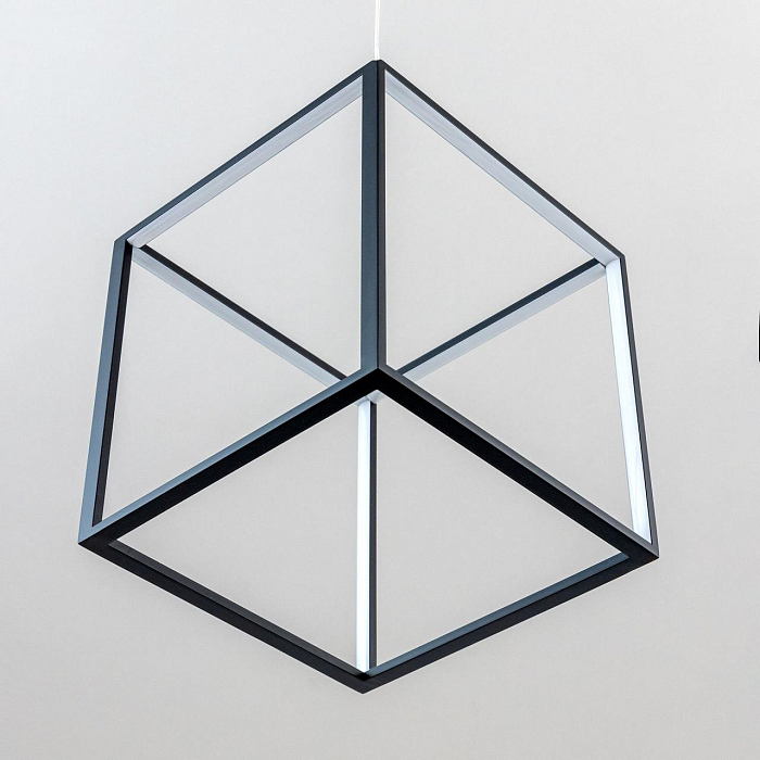 CL719301 Куб Черный Св-к Подвес, LED 40W*4000K Светильник светодиодный  CL719301