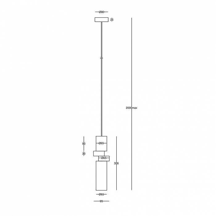 Светильник одинарный Maytoni MOD303PL-01CFL3