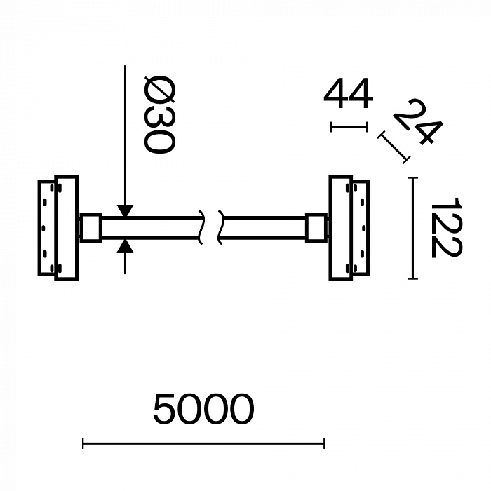 Трековая система Technical TR101-2-100W3K-B