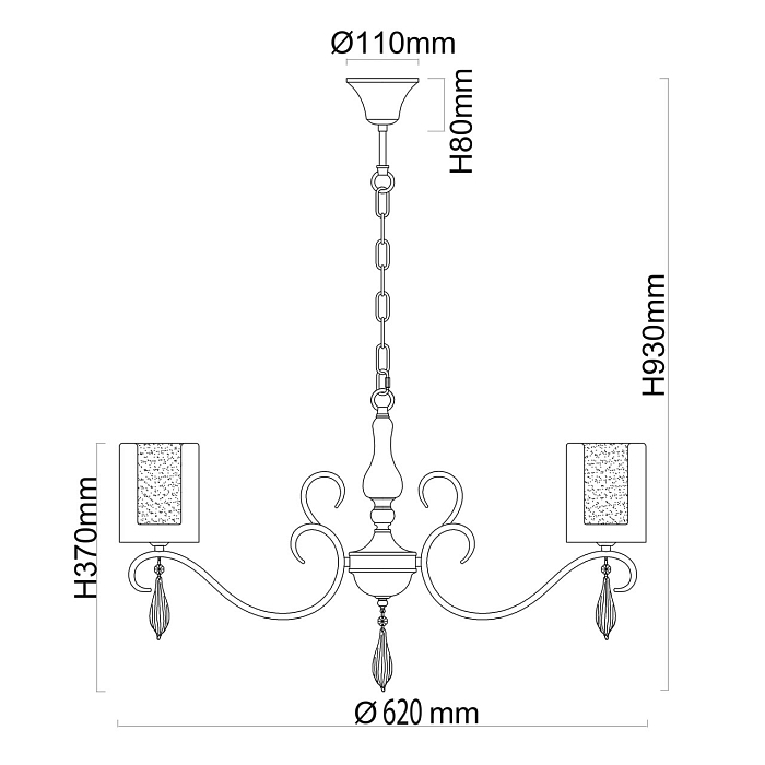 Люстра подвесная MW-Light 303012505