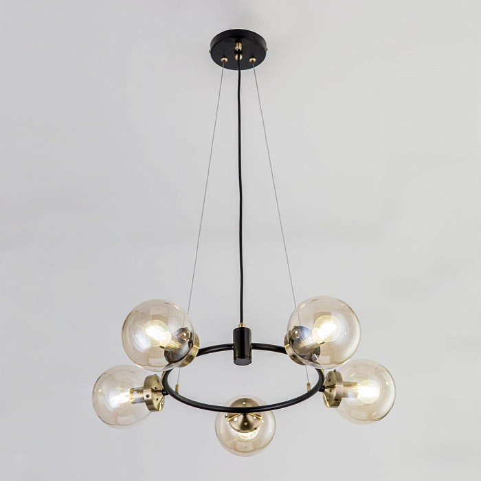 CL105155 Планета Черн+Дымч. Св-к Люстра Люстра подвесная  CL105155