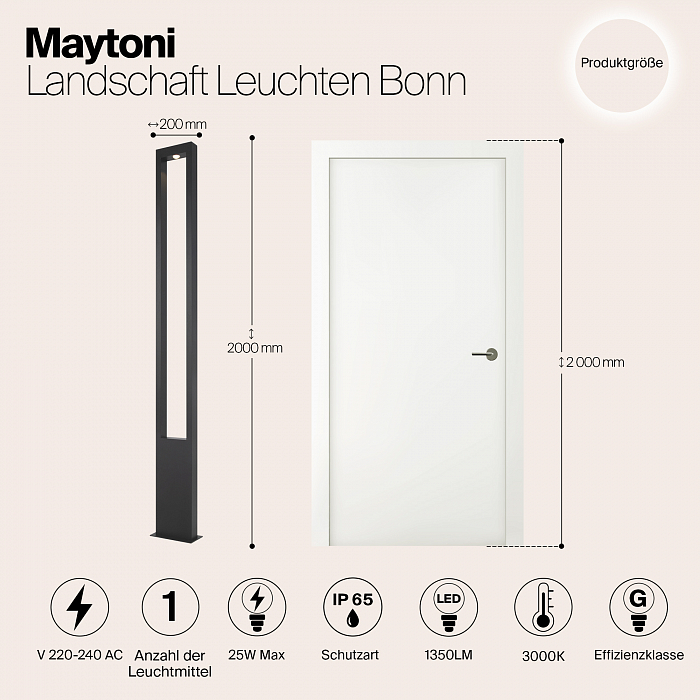 Уличный светильник ландшафтный Outdoor O425FL-L25GF