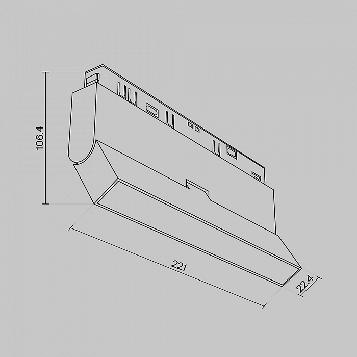 Трековая система Трековый светильник Technical TR036-4-12W3K-DS-B