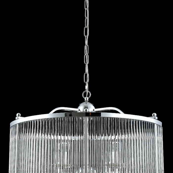 Люстра подвесная Crystal Lux TADEO SP6 D600 CHROME/TRANSPARENTE
