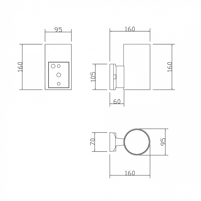 Бра настенный Outdoor O419WL-01GR