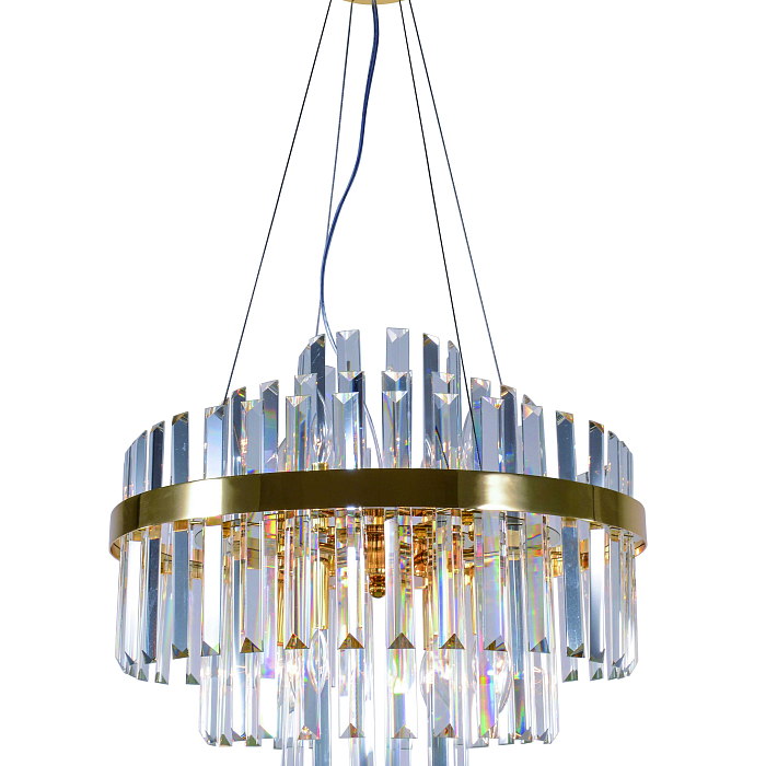 Люстра NewRgy 5740E/8A GOLD H+CLEAR