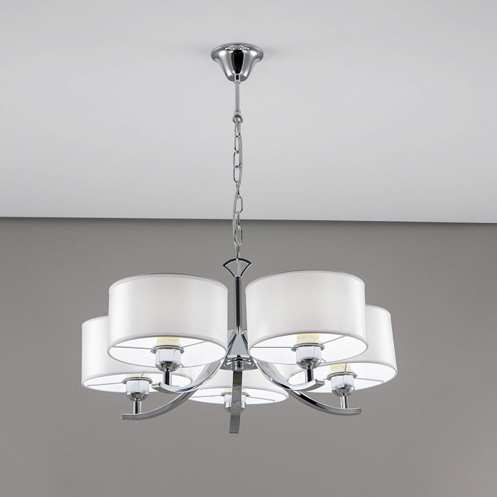 CL466150 Эвита Хром+Белый Св-к Люстра Люстра подвесная  CL466150
