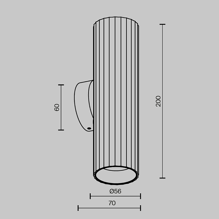 Бра Technical C106WL-02-GU10-W