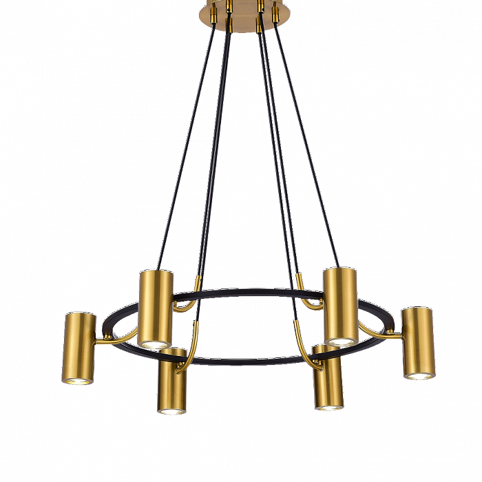 Светильник NewRgy D2126-DWS-6 BLACK+BRASS