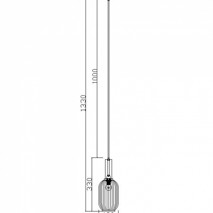 Светильник одинарный Freya FR8013PL-01AM