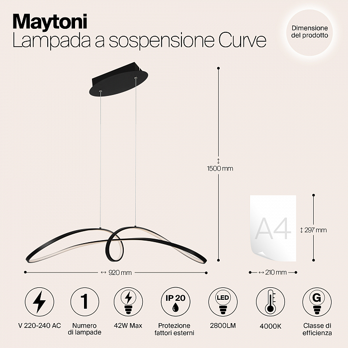 Светильник Maytoni MOD156PL-L52B4K