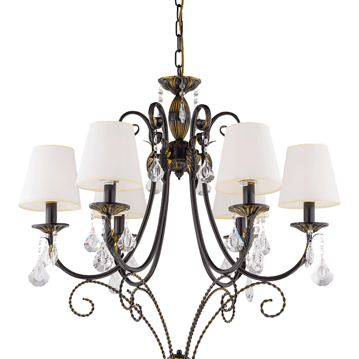 Люстра подвесная Sfera Sveta 4737/6PD BK+WT