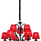Люстра подвесная Sfera Sveta 3207/6+3 BLACK